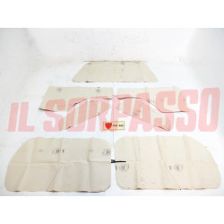 FODERE COPRI PANNELLI PORTA POSTERIORI CAPPELLIERA FIAT 600 D E MARRONI NOS