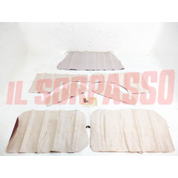 FODERE COPRI PANNELLI PORTA POSTERIORI CAPPELLIERA FIAT 600 D E BORDOAUX