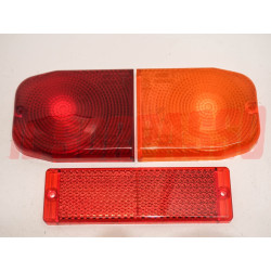 PLASTICHE FANALI FARI POSTERIORI AUTOCARRI OM 50 55 60 65 70 75 80 90 N 100 ARIC