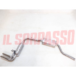 CENTRALE + FINALE SCARICO MARMITTA AUTOBIANCHI A112 ABARTH TERMINALE INCLINATO