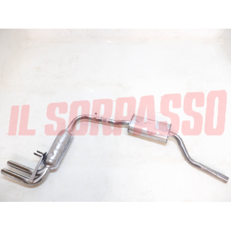 CENTRALE + FINALE SCARICO MARMITTA AUTOBIANCHI A112 ABARTH TERMINALE INCLINATO