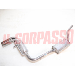 CENTRALE + FINALE SCARICO MARMITTA AUTOBIANCHI A112 ABARTH TERMINALE INCLINATO