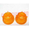 PLASTICHE FANALINI ANTERIORI ARANCIO ALFA ROMEO RENAULT 4 1 SERIE ARIC