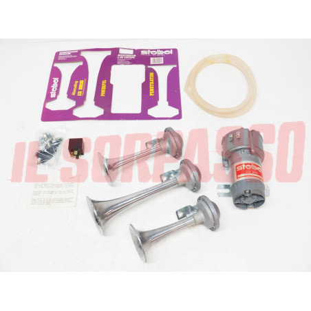 TROMBE AVVISATORI ACUSTICI 12 V FIAT 500 600 850 1100 124 125 127 128 STEBEL