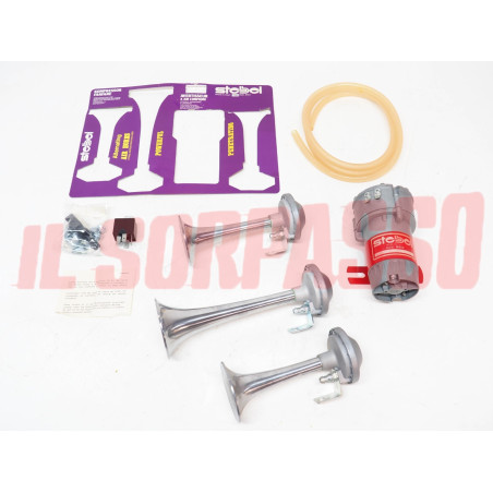 TROMBE AVVISATORI ACUSTICI 24 V FIAT CAMPAGNOLA IVECO AUTOCARRI MARCA STEBEL