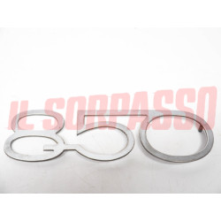 SCRITTA FREGIO FIAT 850 TIPO 600 ABARTH 850 TC ORIGINALE 15,2 CM