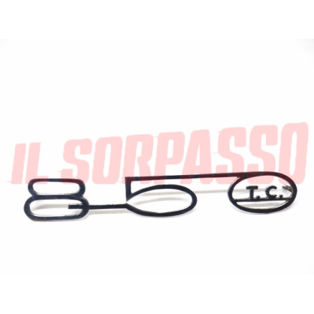SCRITTA FREGIO FIAT 850 TC 600 ABARTH ORIGINALE 11,9 CM