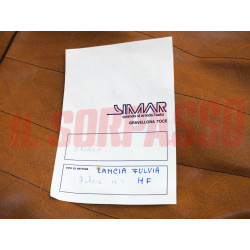 FODERE COPRI SEDILI ANTERIORI LANCIA FULVIA COUPE HF IN PELLE MARRONE NOS