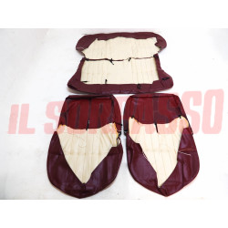 FODERE COPRI SEDILI ANTERIORI POSTERIORI FIAT 1100 R ORIGINALI PELLE MARRONE