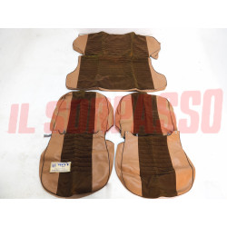 FODERE COPRI SEDILI ANTERIORI POSTERIORI FIAT 1100 R ORIGINALI MARRONE BEIGE