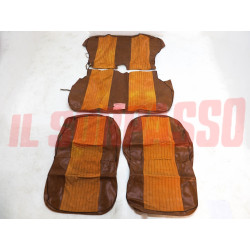 FODERE COPRI SEDILI ANTERIORI POSTERIORI FIAT 1100 R FAMILIARE ORIGINALI MARRONI