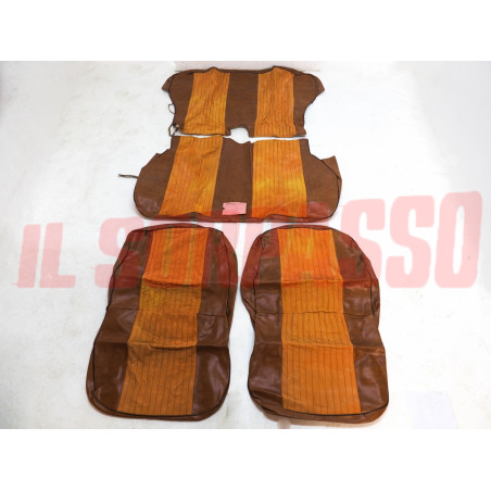FODERE COPRI SEDILI ANTERIORI POSTERIORI FIAT 1100 R FAMILIARE ORIGINALI MARRONI