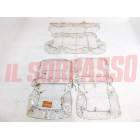 FODERE COPRI SEDILI ANTERIORI + POSTERIORI FIAT 1100 D ORIGINALI TRASPARENTI