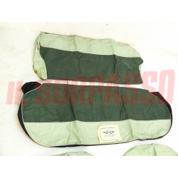 FODERE COPRI SEDILI ANTERIORI POSTERIORI FIAT 1100 103 D ORIGINALI BIANCHI VERDI