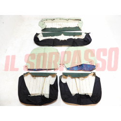 FODERE COPRI SEDILI ANTERIORI POSTERIORI FIAT 1100 103 D ORIGINALI BIANCHI VERDI