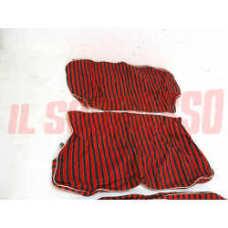 FODERE COPRI SEDILI ANTERIORI POSTERIORI FIAT 1100 103 E ORIGINALI A RIGHE