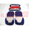 FODERE COPRI SEDILI ANTERIORI POSTERIORI FIAT 1100 103 H D SPEC. PELLE ROSSE BLU