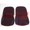 FODERE COPRI SEDILI ANTERIORI FIAT NUOVA 500 F L IN PELLE BORDOAUX NOS