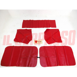 FODERE COPRI PANNELLI PORTA LATERALI POSTERIORI CAPPELLIERA FIAT 500 F ROSSI NOS