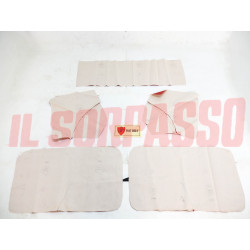 FODERE COPRI PANNELLI PORTA LATERALI POSTERIORI CAPPELLIERA FIAT 500 F ROSSI NOS