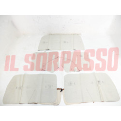 FODERE COPRI PANNELLI PORTA LATERALI POSTERIORI CAPPELLIERA FIAT 500 L NERE NOS