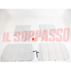 FODERE COPRI PANNELLI PORTA + LATERALI POSTERIORI FIAT NUOVA 500 D NERE NOS