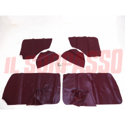 FODERE COPRI PANNELLI PORTA + LATERALI POSTERIORI FIAT NUOVA 500 D BORDOAUX