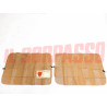 FODERE COPRI PANNELLI PORTA ANTERIORI FIAT 1100 R ORIGINALI MARRONI NOS