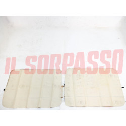 FODERE COPRI PANNELLI PORTA ANTERIORI FIAT 1100 R ORIGINALI MARRONI NOS