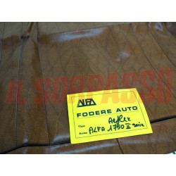 FODERE COPRI SEDILI ANTERIORI + POSTERIORI ALFA ROMEO 1750 BERLINA MARRONI NOS