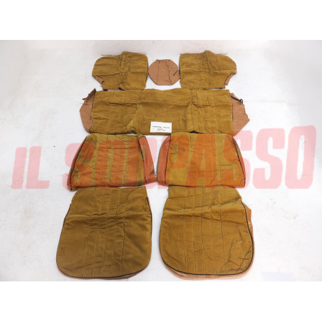 FODERE COPRI SEDILI ANTERIORI POSTERIORI ALFA ROMEO 1750 BERLINA VELLUTO MARRONI