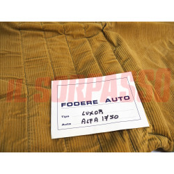 FODERE COPRI SEDILI ANTERIORI POSTERIORI ALFA ROMEO 1750 BERLINA VELLUTO MARRONI