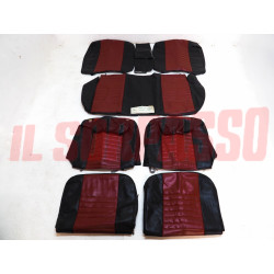 FODERE COPRI SEDILI ANTERIORI POSTERIORI ALFA ROMEO GIULIA NUOVA SUPER ROSSONERE