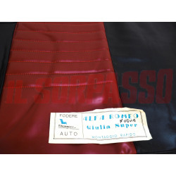 FODERE COPRI SEDILI ANTERIORI POSTERIORI ALFA ROMEO GIULIA NUOVA SUPER ROSSONERE