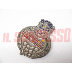 STEMMA LOGO SMALTATO ABARTH CAMPIONE DEL MONDO FIAT 500 600 850 124 A112 ORIG