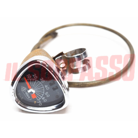 STRUMENTO + CAVO CONTACHILOMETRI MOTO VEGLIA SCALA 70 KM/H MADE IN FRANCE