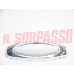 PLAFONIERA LUCE INTERNA CORTESIA ALLUMINIO VETTURE ANNI 50 SIMILE FIAT 1400 1900