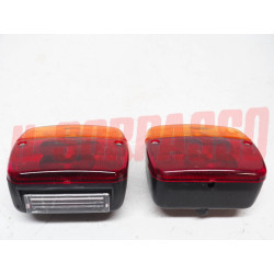 FANALI FARI POSTERIORI CON LUCE TARGA RIMORCHI + TRATTORI ANNI 80 - 90 ARIC