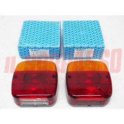 FANALI FARI POSTERIORI CON LUCE TARGA RIMORCHI + TRATTORI ANNI 80 - 90 PLASTAR