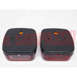 FANALI FARI POSTERIORI CON LUCE TARGA RIMORCHI + TRATTORI ANNI 80 - 90 PLASTAR