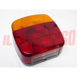 FANALI FARI POSTERIORI CON LUCE TARGA RIMORCHI + TRATTORI ANNI 80 - 90 PLASTAR
