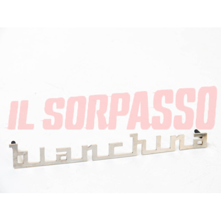 SCRITTA SIGLA AUTOBIANCHI BIANCHINA BERLINA CABRIO TRASFORMABILE PANORAMICA