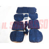 FODERE COPRI SEDILI ANTERIORI POSTERIORI ALFA ROMEO 1750 BERLINA PELLE BLU NOS
