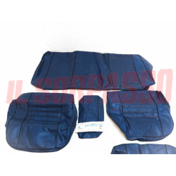 FODERE COPRI SEDILI ANTERIORI POSTERIORI ALFA ROMEO 1750 BERLINA PELLE BLU NOS