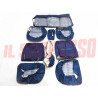 FODERE COPRI SEDILI ANTERIORI POSTERIORI ALFA ROMEO 1750 BERLINA PELLE BLU NOS