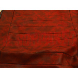 FODERE COPRI SEDILI ANTERIORI POSTERIORI FIAT NUOVA 500 F L PELLE ROSSA DIFETTO