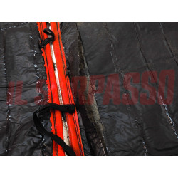 FODERE COPRI SEDILI ANTERIORI POSTERIORI FIAT NUOVA 500 F L PELLE ROSSA DIFETTO