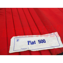 FODERE COPRI SEDILI ANTERIORI POSTERIORI FIAT NUOVA 500 F L PELLE ROSSA E NERA