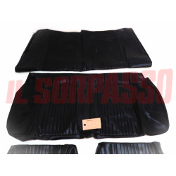 FODERE COPRI SEDILI ANTERIORI POSTERIORI FIAT 128 2 PORTE - RALLY IN PELLE NERA