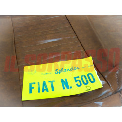 FODERE COPRI SEDILI ANTERIORI POSTERIORI FIAT NUOVA 500 N D PELLE MARRONE NOS